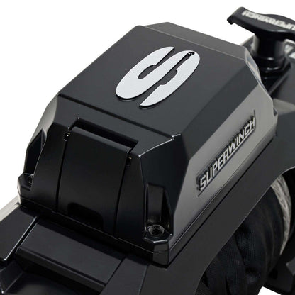 Superwinch SX12SR Winch Midnight Black 12V 12000 lbs with Synthetic Rope