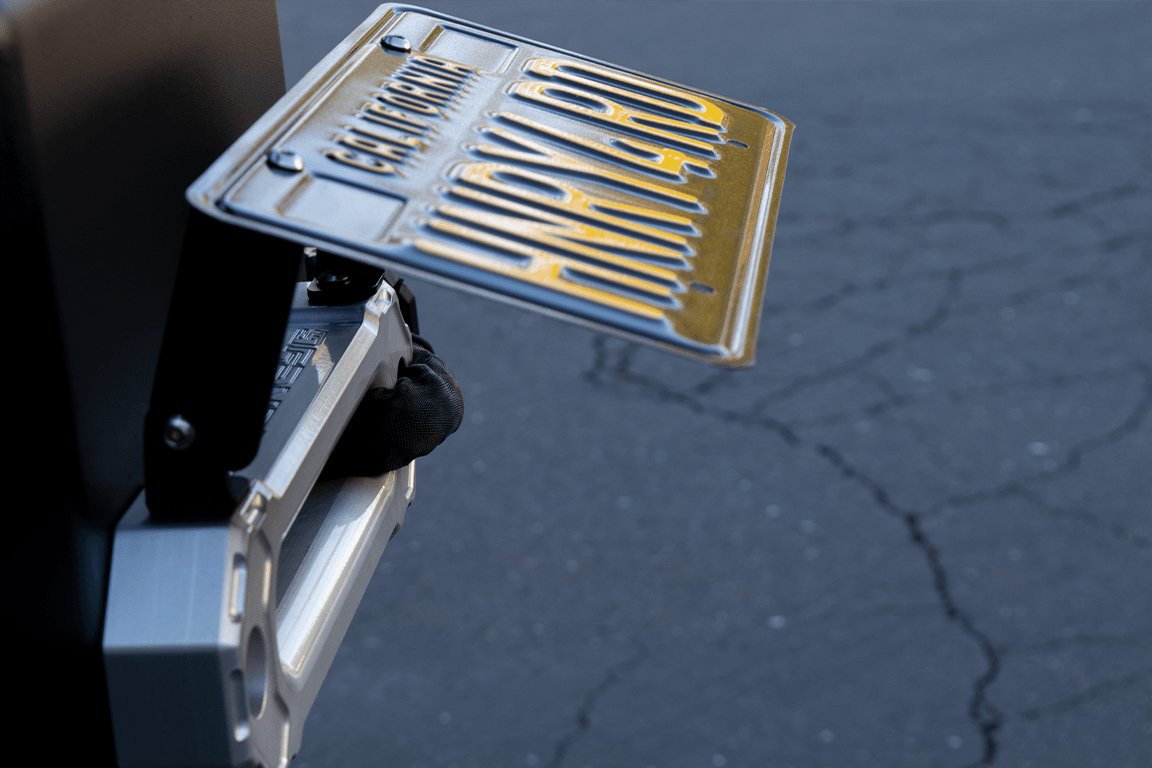 License Plate Mount for A6 Fairlead