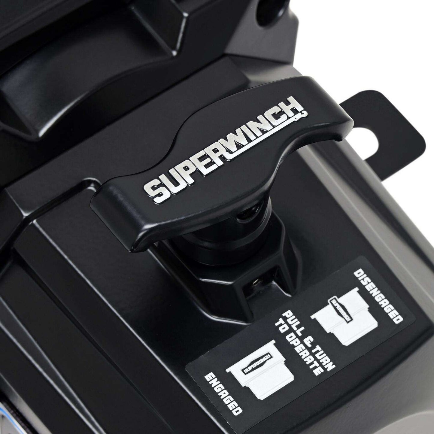 Superwinch SX12SR Winch Midnight Black 12V 12000 lbs with Synthetic Rope
